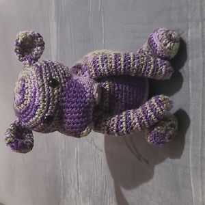 Handmade Crochet Hippo